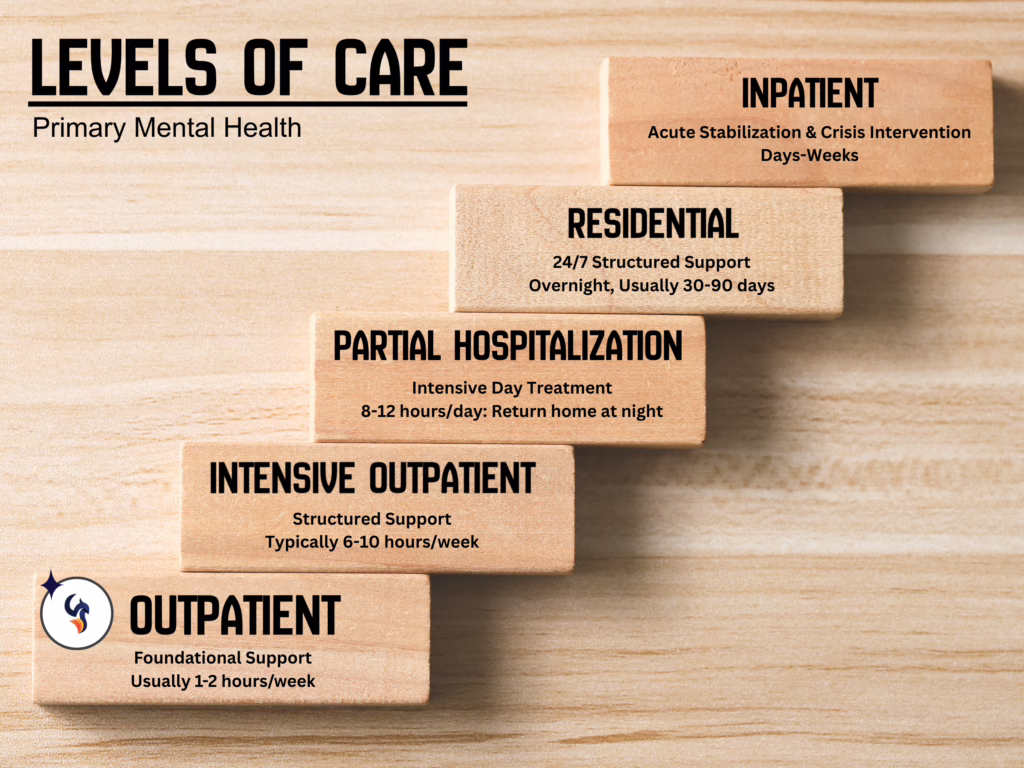 Common Levels of Care in Primary Mental Health